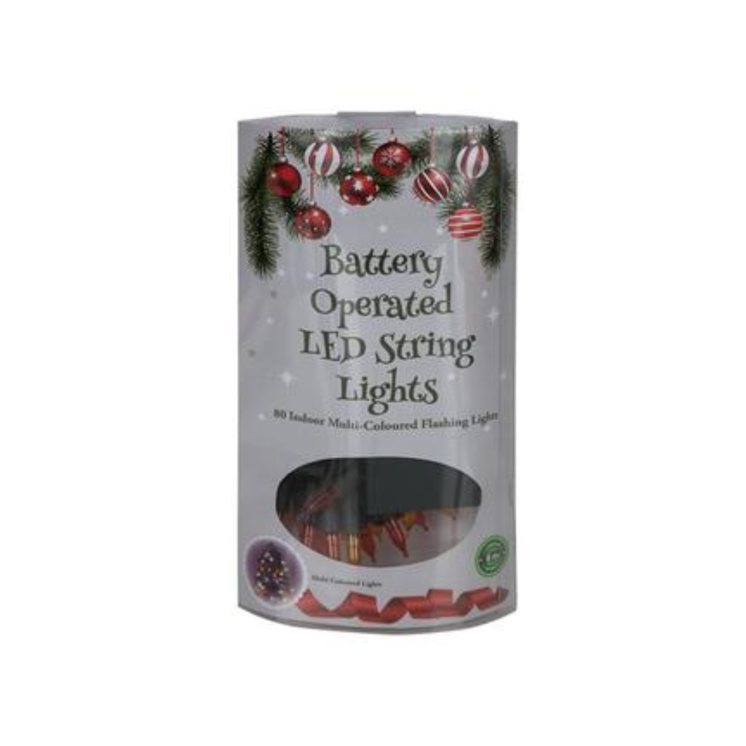 Mega Length 8-Meter Battery-Operated Multi-Color LED Lights