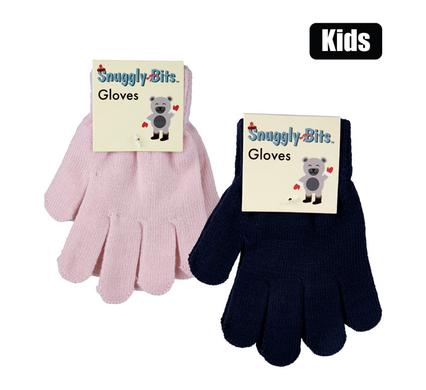 Snuggly Bits Assorted Plain Knit Toddler Gloves