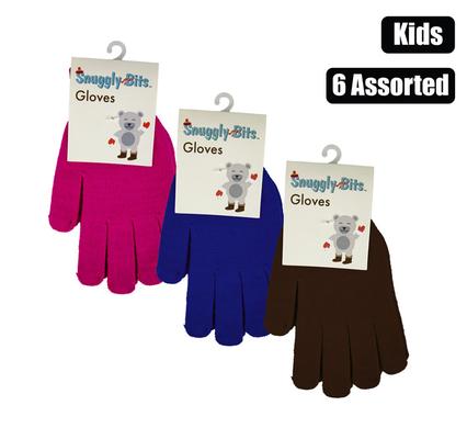 Snuggly Kids' Essential Winter Gloves (Assorted Colors)
