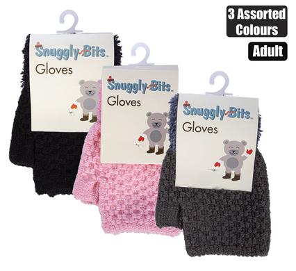 Adult Open-Finger Utility Gloves with Knit Cuff