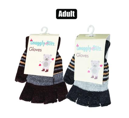 Adult Acrylic Knit Fingerless Gloves
