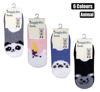 Cozy Indoor Slipper Socks with Fun Animal Design