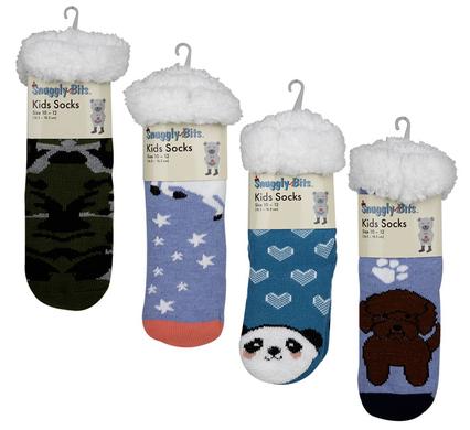 Kids' Non-Slip Indoor Socks (Ages 4-7)