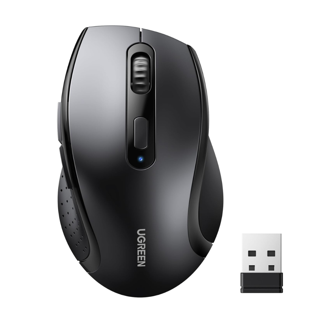 UGREEN M511 Ergonomic 2.4GHz Wireless Mouse – Black