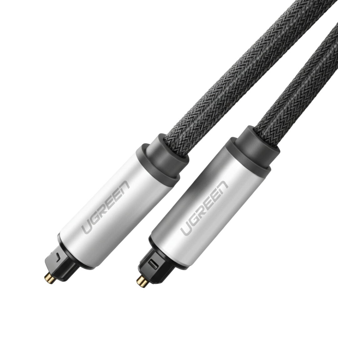 UGREEN AV108 Male to Male Toslink Optical Audio Cable 2m–Grey