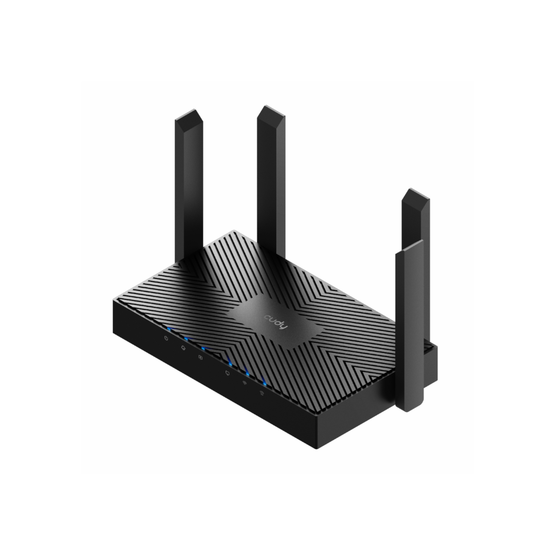 Cudy AX3000 5-Port Gigabit Dual-Band Wi-Fi 6 Mesh Router – Black