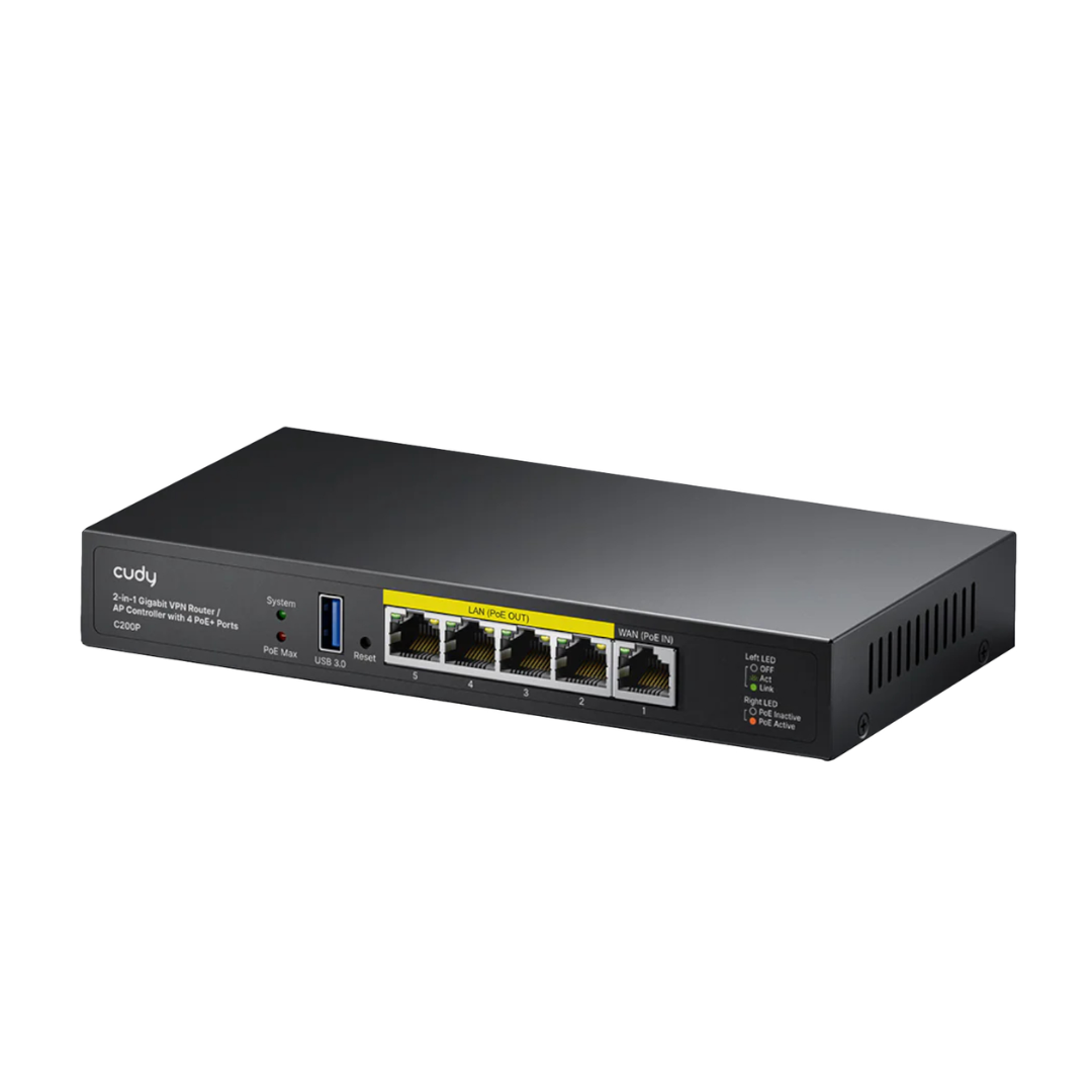 Cudy C200P 2-IN-1 SMB Router / AP Controller