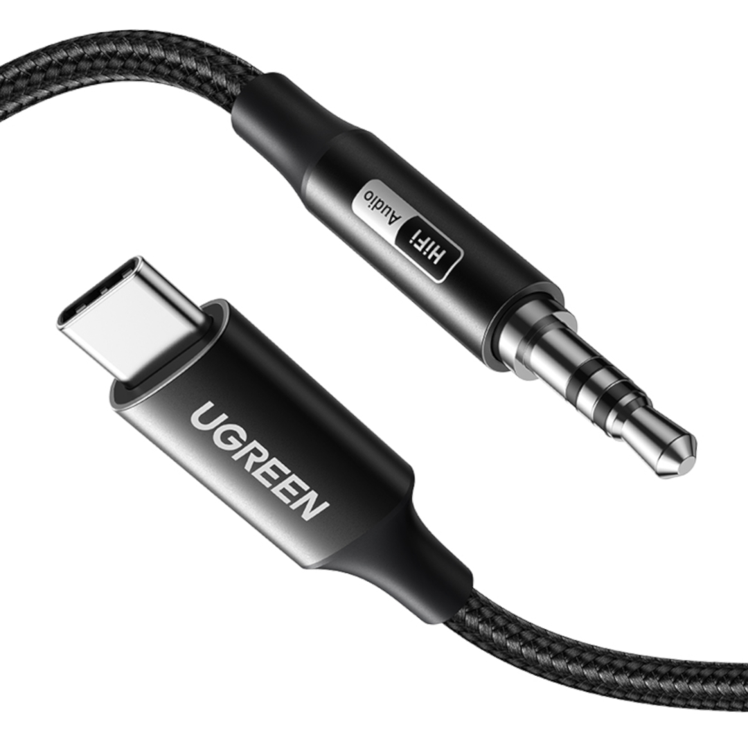 UGREEN USB Type-C to 3.5mm AUX Audio Cable 3M – Black