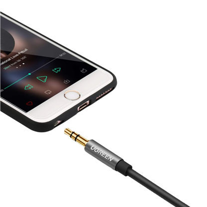 UGREEN AV118 3.5mm AUX Extension Cable 2m – Male to Female –(Black)