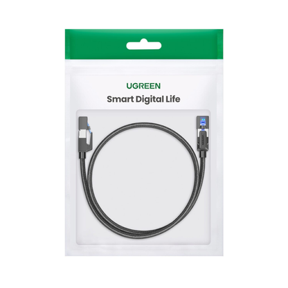 UGREEN Cat8 Nylon Braided Ethernet Cable – 40Gbps with Modular Plugs – 2m