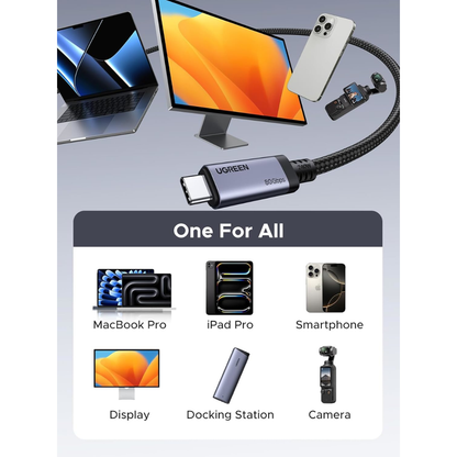 UGREEN USB4 Gen4 240W USB-C to USB-C Cable (Black)