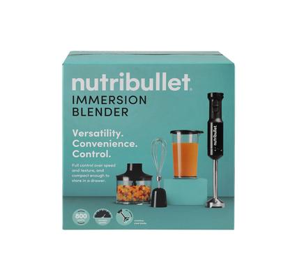 NutriBullet 800W Immersion Blender Deluxe Set (6-Piece) with Chopper