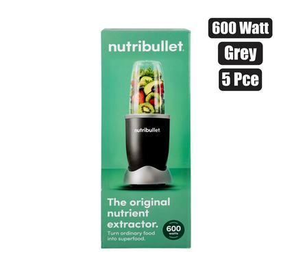 NutriBullet Original 600W High-Speed Personal Blender (5-Piece Set, Grey)
