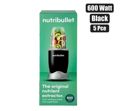 NutriBullet Original 600W High-Speed Personal Blender (5-Piece Set, Black)