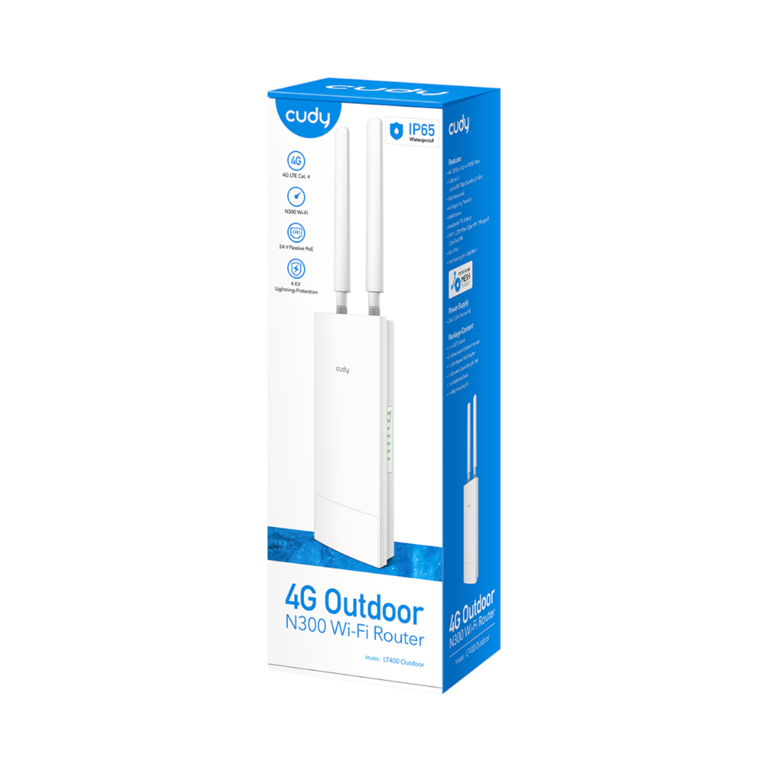 Cudy LT400 4G LTE N300 300Mbps Wi-Fi Outdoor Router