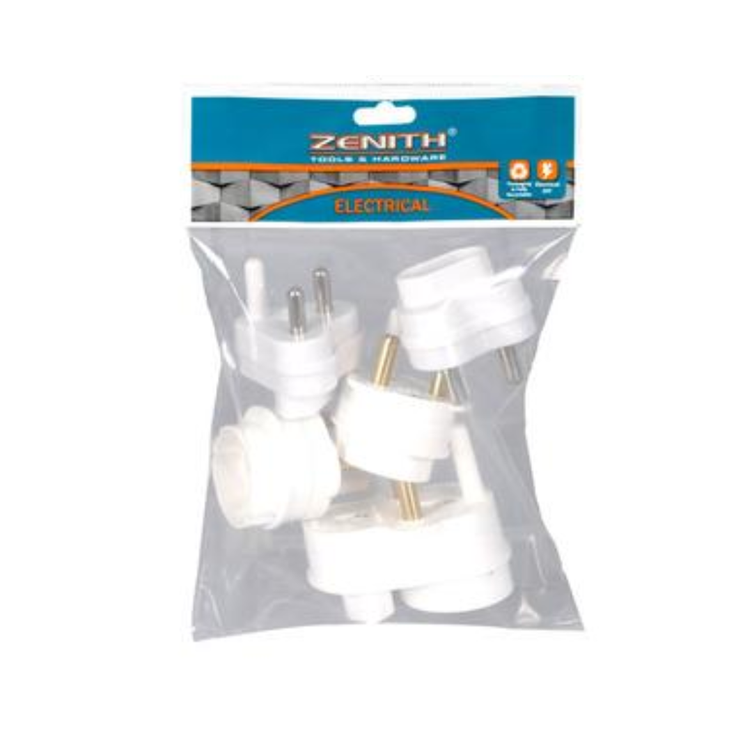 Zenith Assorted Plug Adaptor Value Pack - 5 Piece