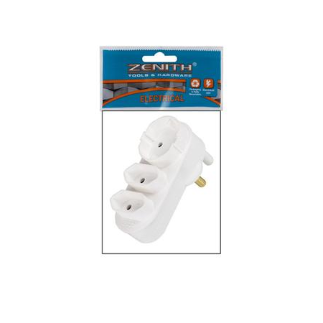 Zenith Plug-Adaptor Euro 1xShuko 2x5Amp