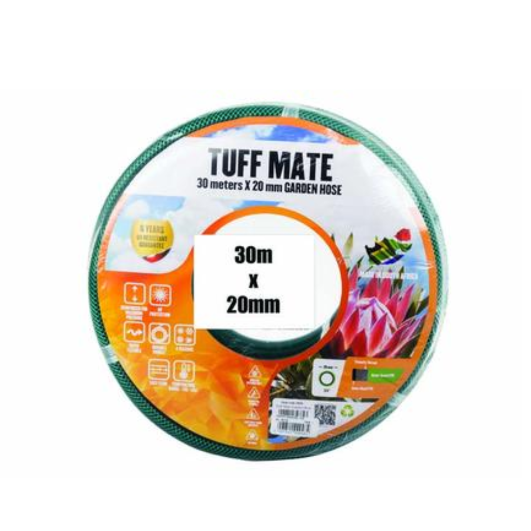 TUFF MATE Garden Hose: 20mm x 30m - Coil Flex