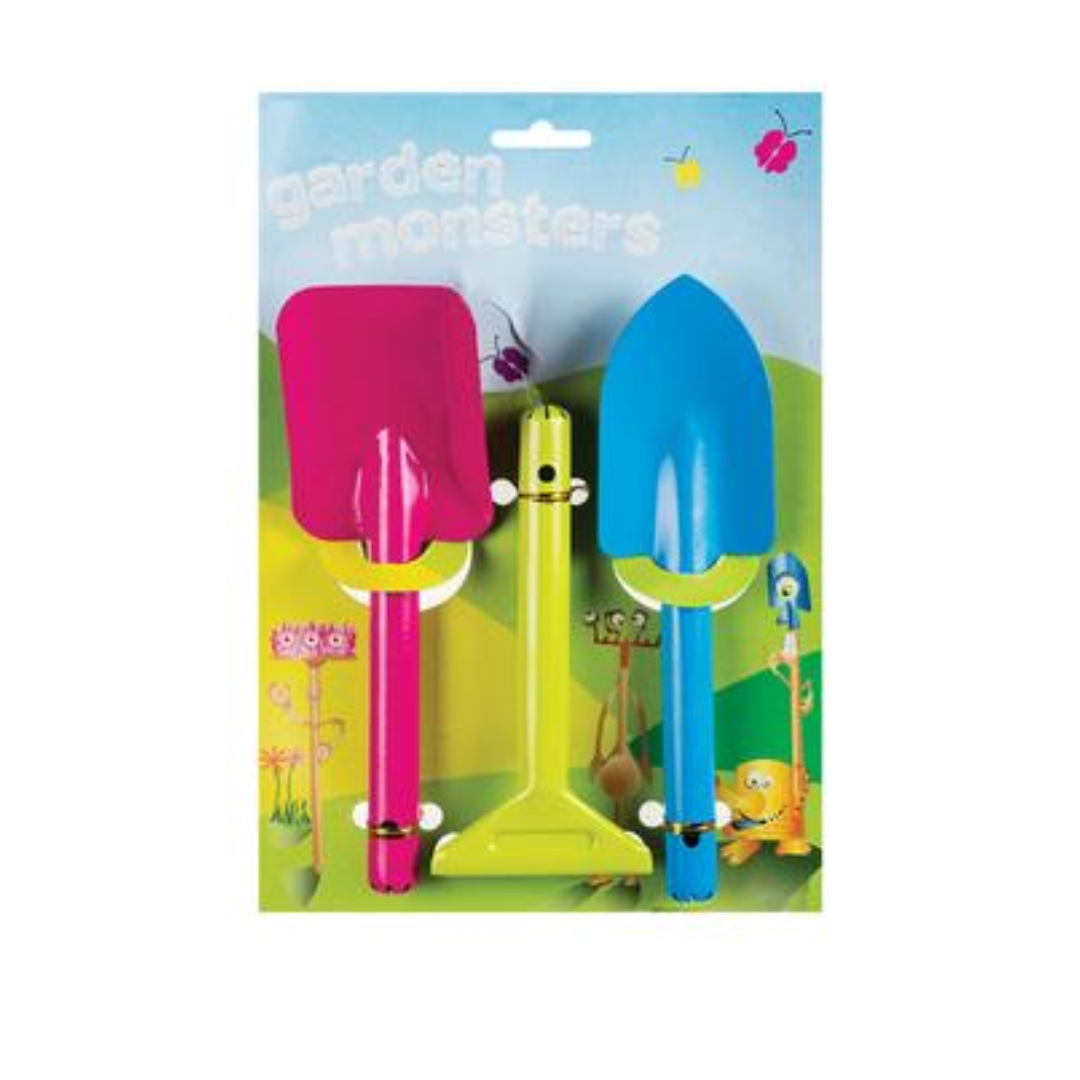 Garden Monsters - Kids 3-Piece Tool Set (200mm)