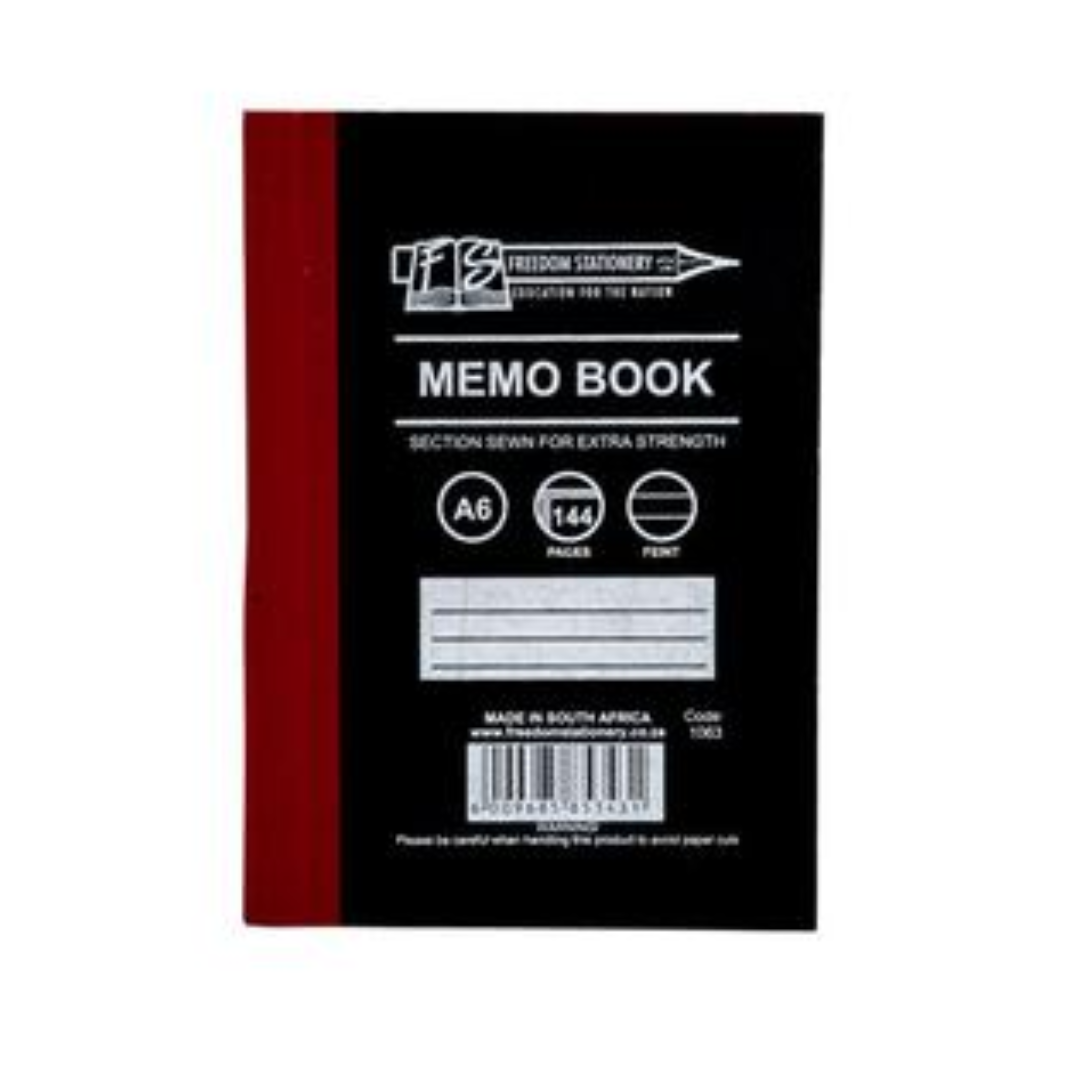 A6 Memo Book - Hard Cover (144 Pages)