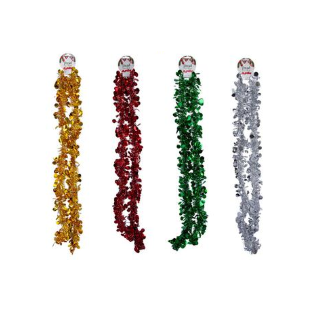 Metallic Foil Christmas Tinsel Garland (2m)