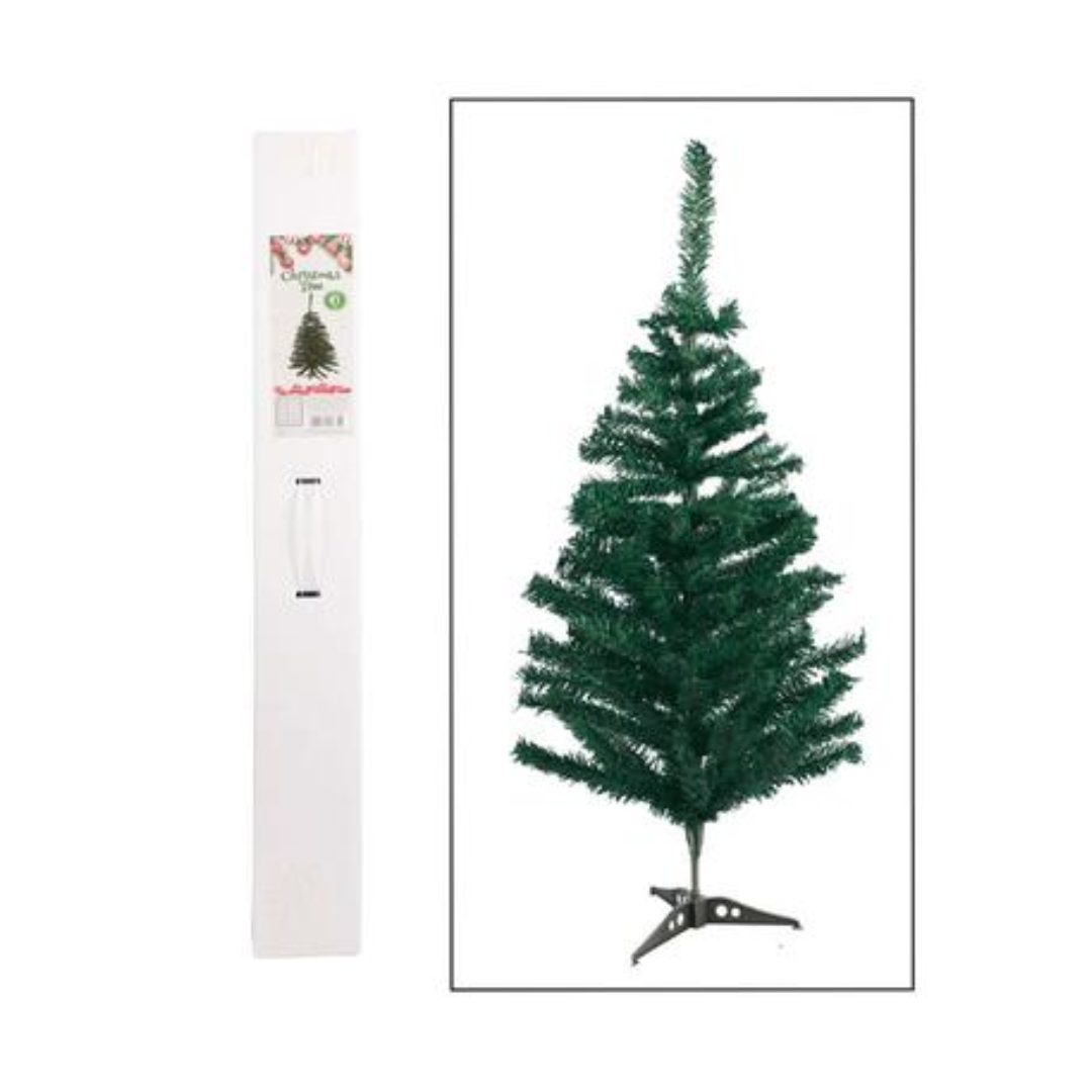 Green Artificial Christmas Tree (91cm / 150 Tips)