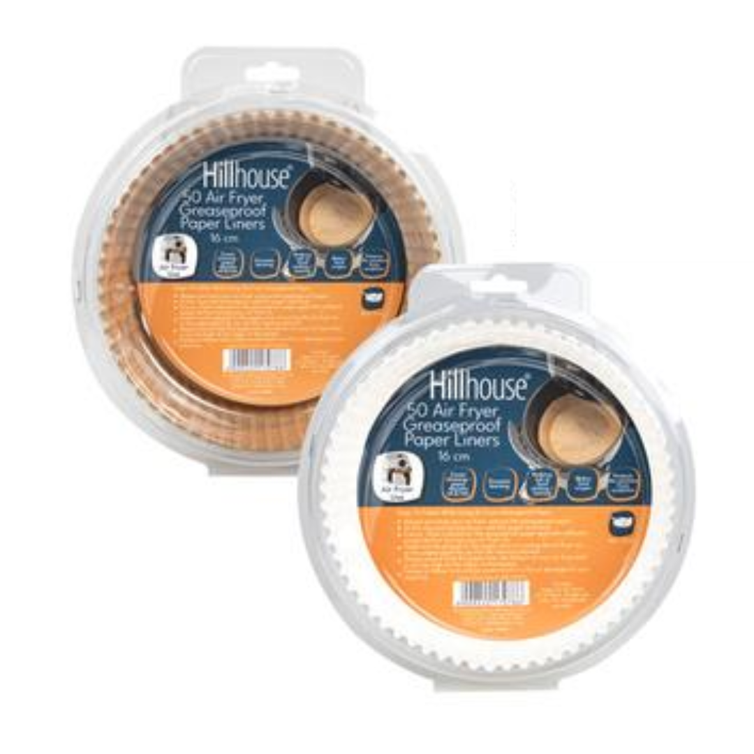 Hillhouse 50 Pack 16cm Greaseproof Air Fryer Paper Liners