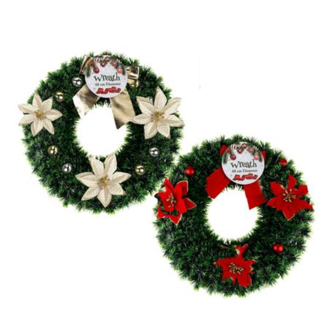 Christmas Tinsel Wreath