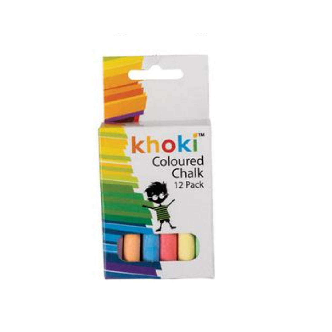Coloured Chalk (Pack of 12)