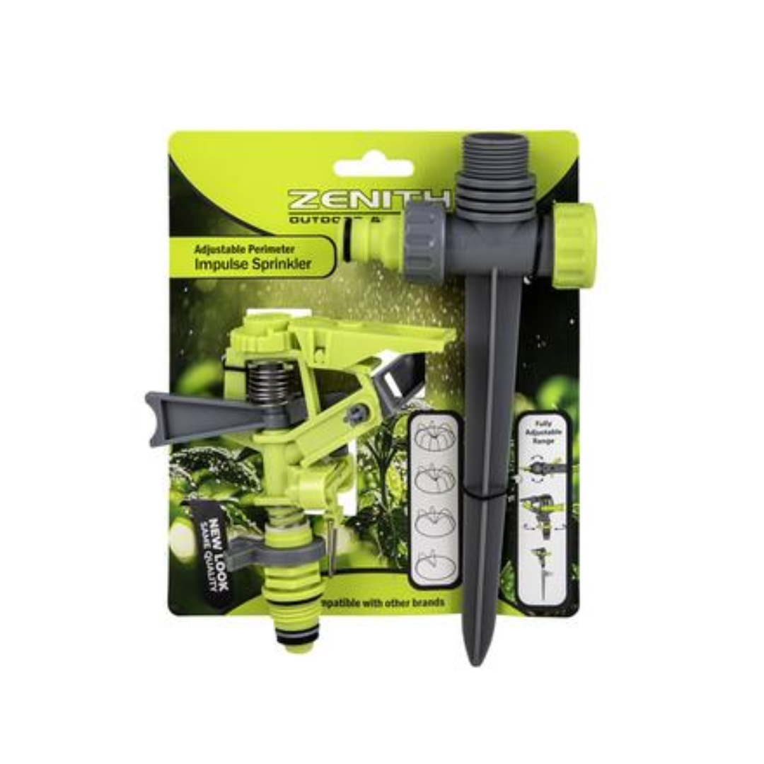 ZENITH Adjustable Perimeter Impulse Sprinkler with Spike