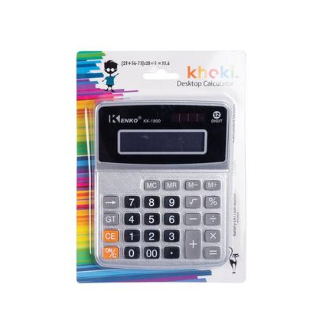 Khoki Desktop Calculator (KK-1800) - 12 Digit