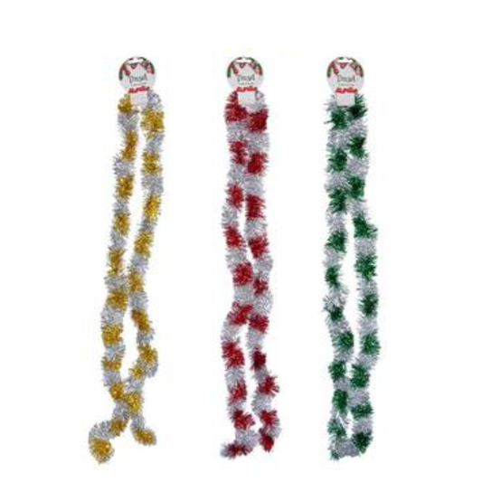 Two-Tone Christmas Garland Tinsel
