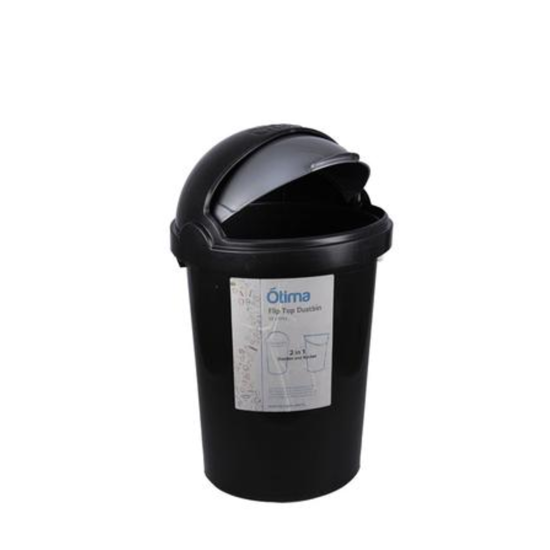 2-in-1 Flip Top Dust Bin and Multipurpose Bucket - 25 Litre