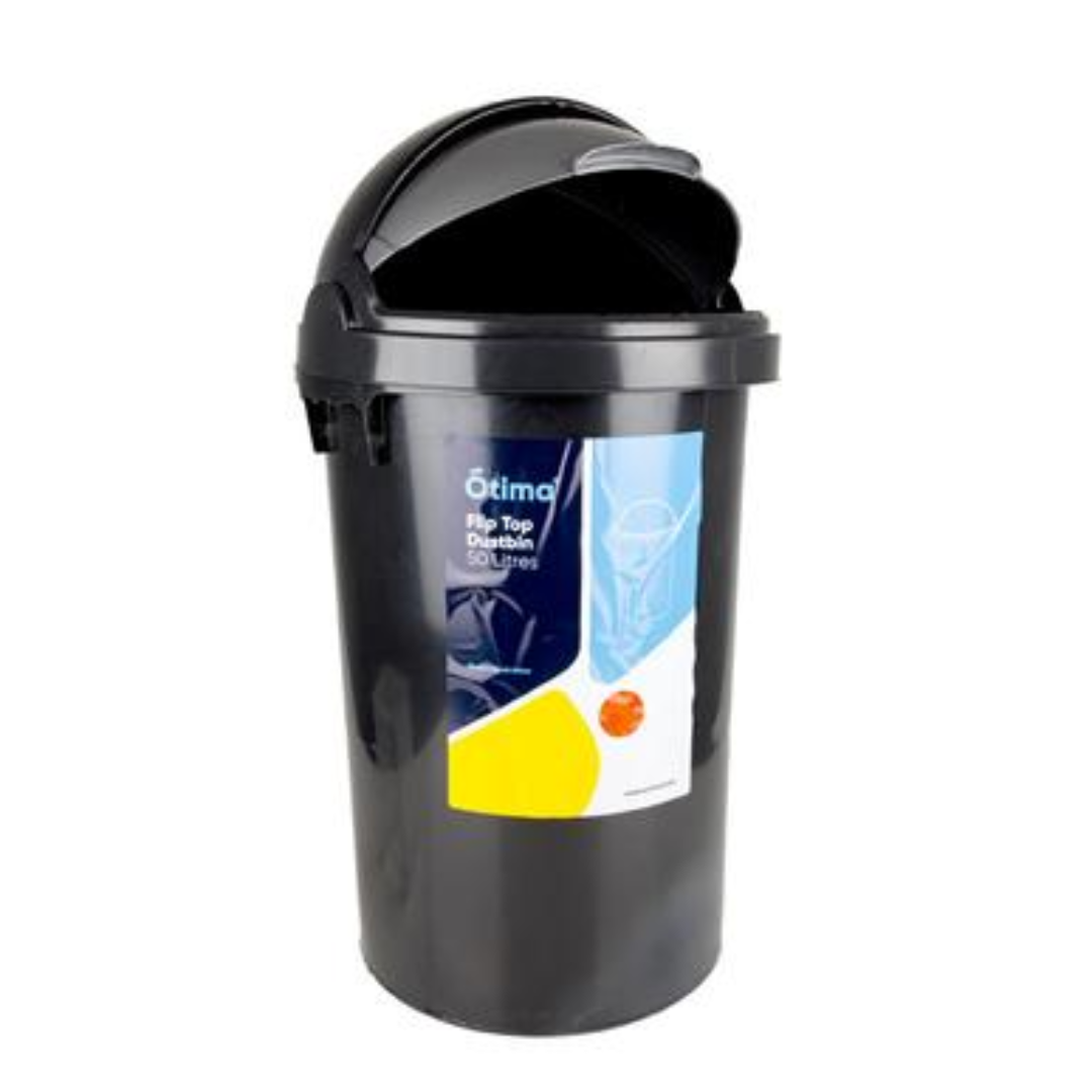 Ótima Flip Top Waste Bin - Large 50l Capacity
