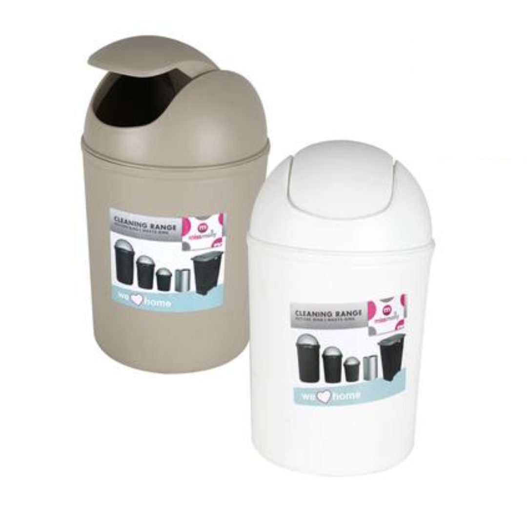 Swing Top Waste Bin - Compact 5L
