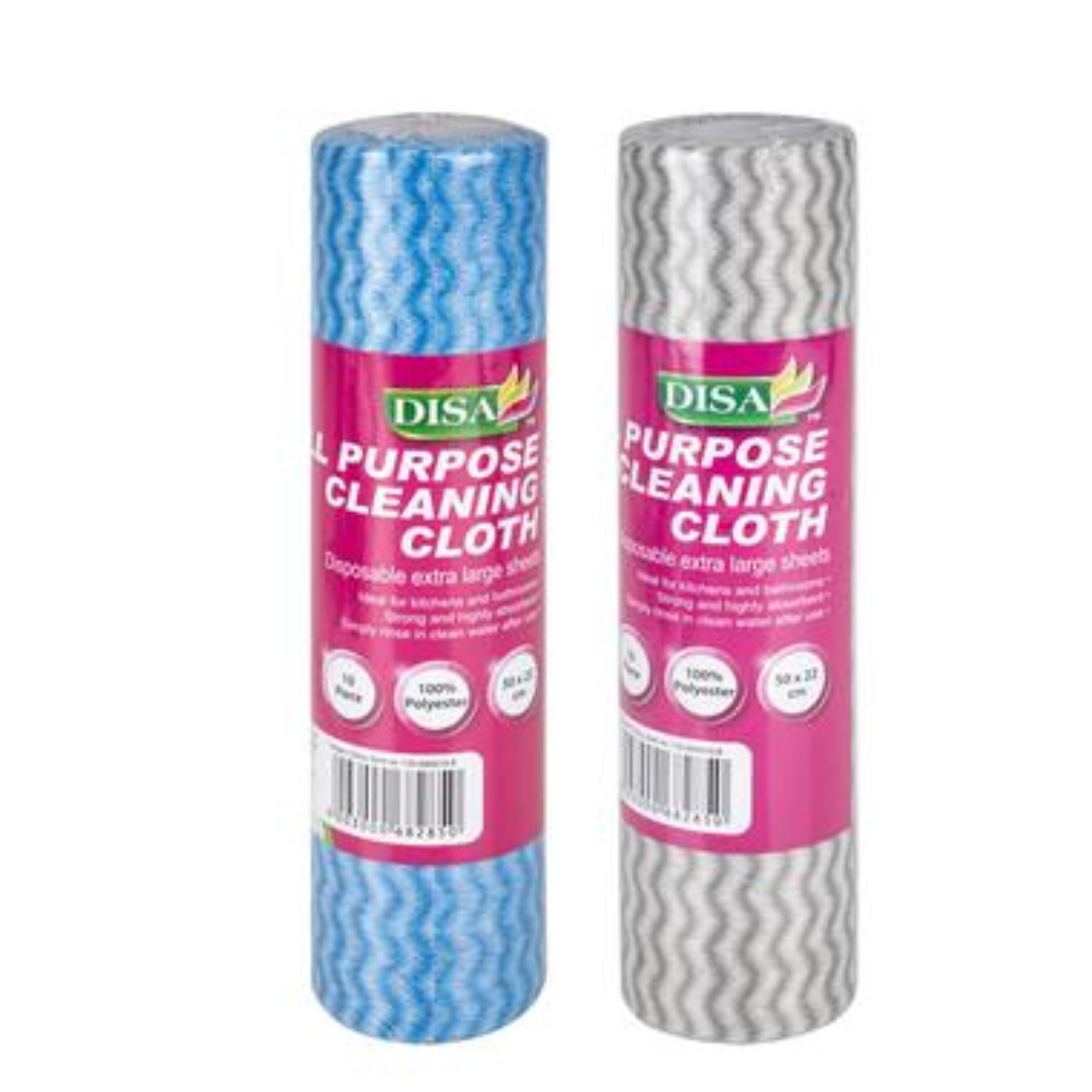 DISA All Purpose Cleaning Cloth Roll (10 sheets)