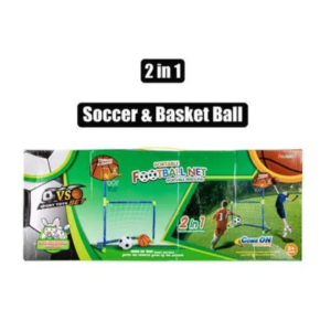 Sport game 2 in 1 soccer & hoop set